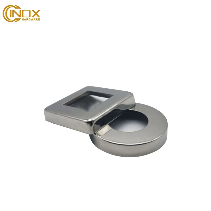 GLASS HANDRAILStairs Balustrades & Handrails 304 316 Railing Base Cover And Balustrade Flange Cover For Balcony Terrace Banister