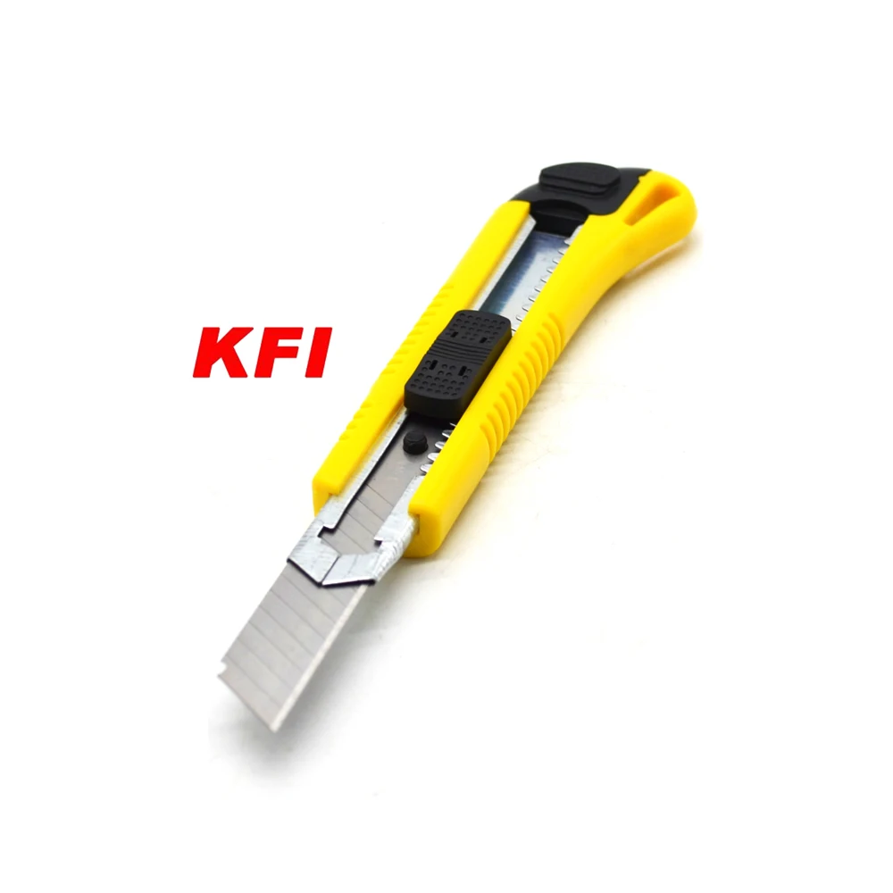 18 mm Metal Blade Utility Knife 3 Colors ABS Shell Box Cutter sharp Hand Tools for Asia Market