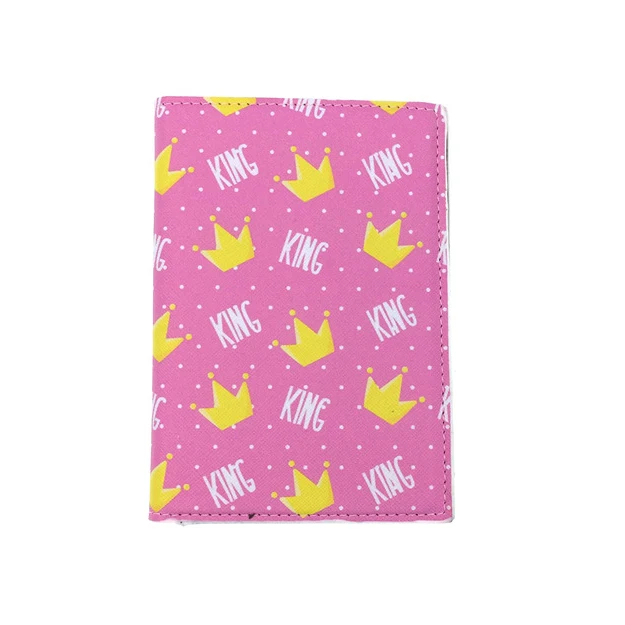 Fashion Leather Funky Passport Organizer Covers Cartoon Passport Holder