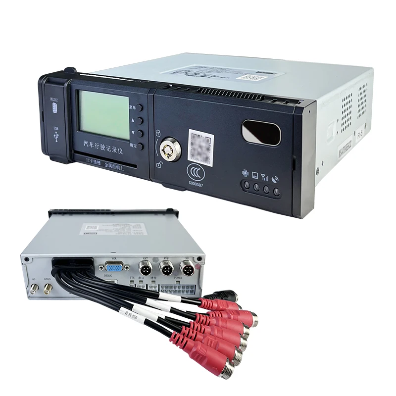 4 channel mobile dvr GPS 4G ADAS DSM BSD car mirror camera