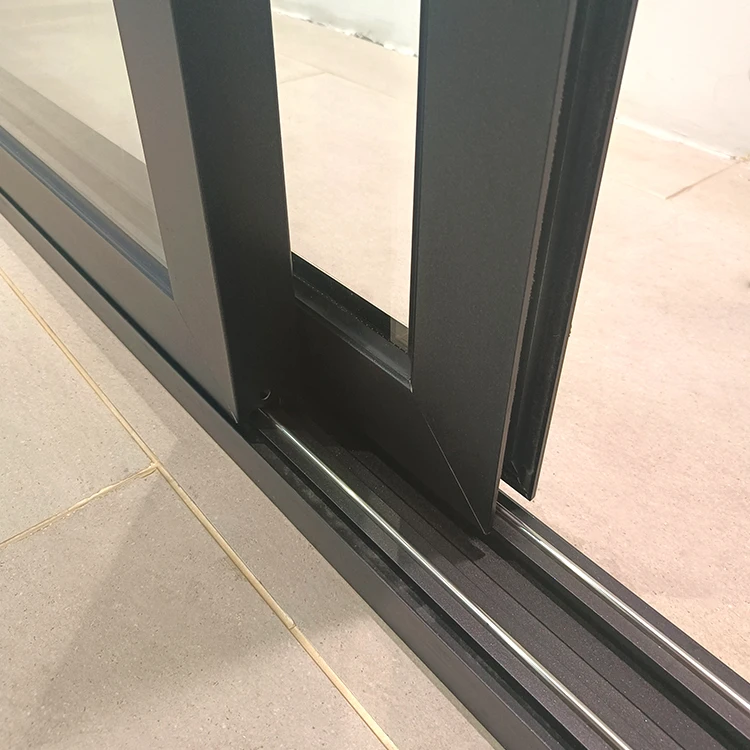 Xuanmei double glass aluminum sliding door with heavy duty aluminum door hinges