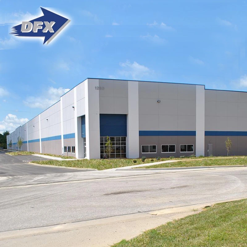 Prefabricated Metal Barn Steel Warehouse Hangar Shed Clothes Pants Hangar Prefabricated Steel House Structure Building