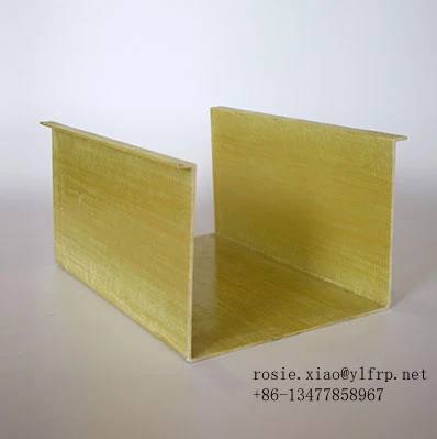 China Fiberglass Product GRP Pultruded Composite Profiles FRP U Beam
