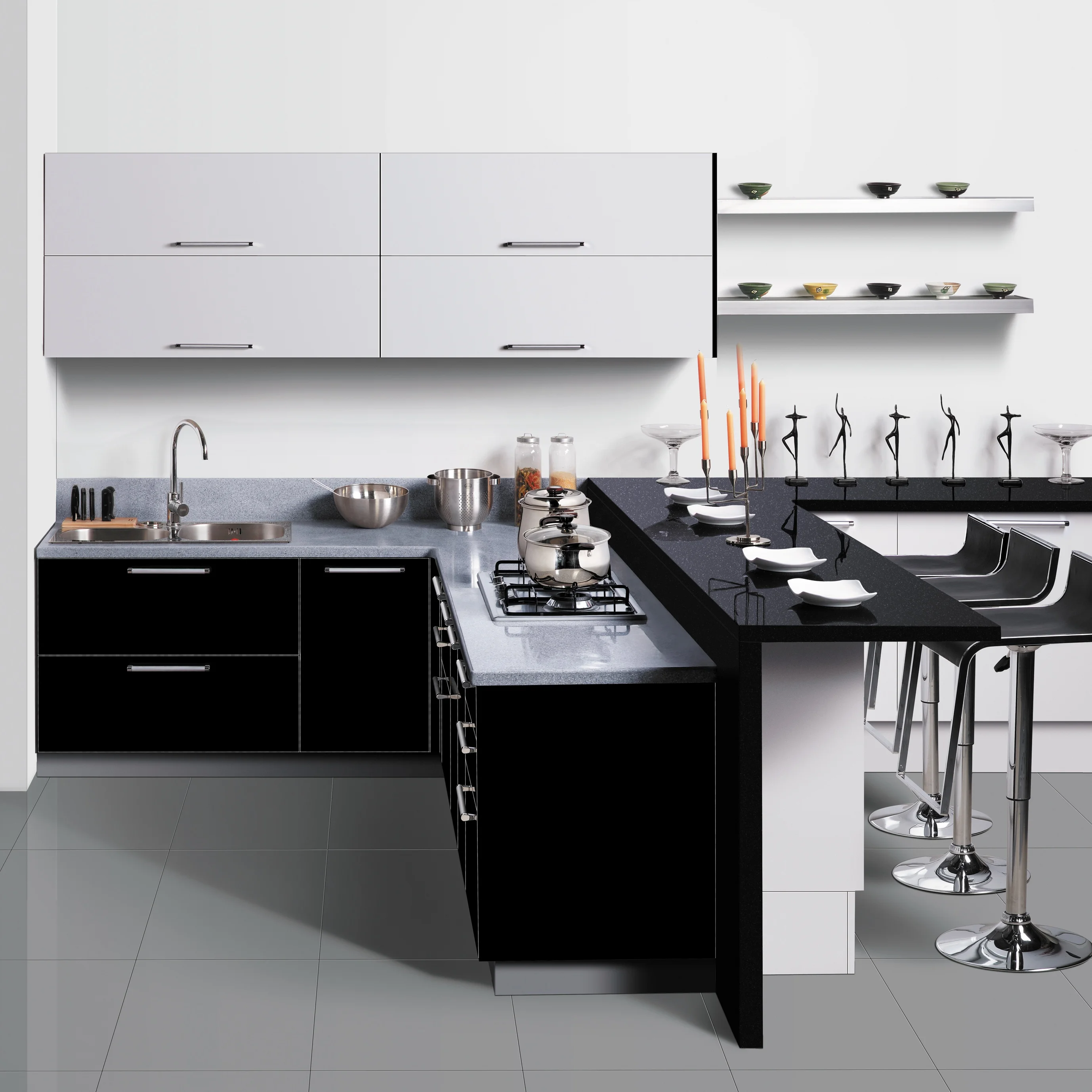 Modern Wooden Full Mini Set Standard Kitchen Cabinet With Factory Direct Sale Price cheaper kitchen furniture