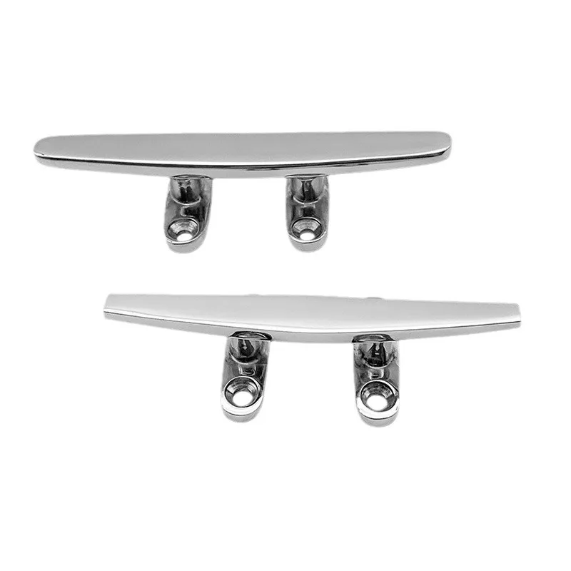 4-12 Inch Boat Cleat 316 Stainless Steel Heavy Duty Hollow Lock Bolt Base Marine Boat Deck Dock Rope Cleat