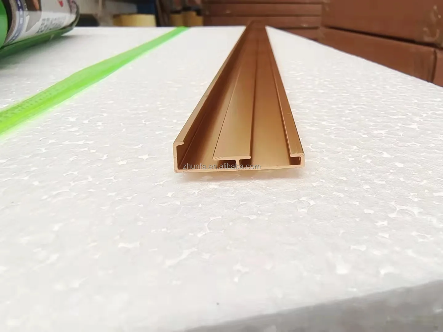 Gold Aluminum Metal Framed Full Size Length Body Wall Dressing Room Standing Floor Mirror