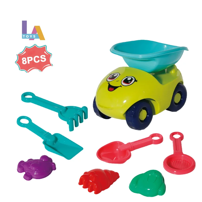 Longthuy Made in Vietnam Bucket Sand Dredging Sand Play Sand Tools Toy Dig Snow Mini Cart Plastic Shovel Beach Toys Set for Kids