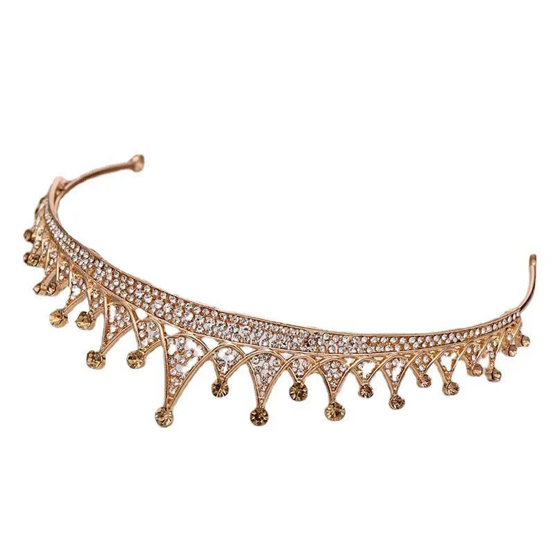 Top Seller New Bridal Jewelry Crystal Diamond Wedding Crown Silver Girl Tiaras Wedding Hair Accessories