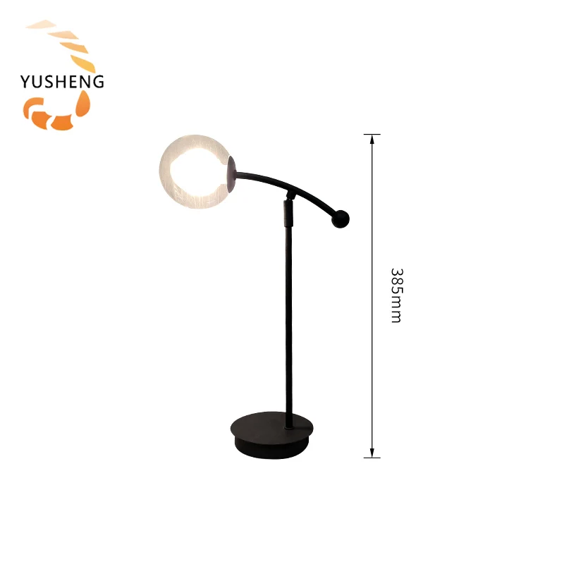 Reliable Quality Nordic Led Table Lamp Designer Simple Rotary Joint Glass Light Living Room Decor Desk Lamp