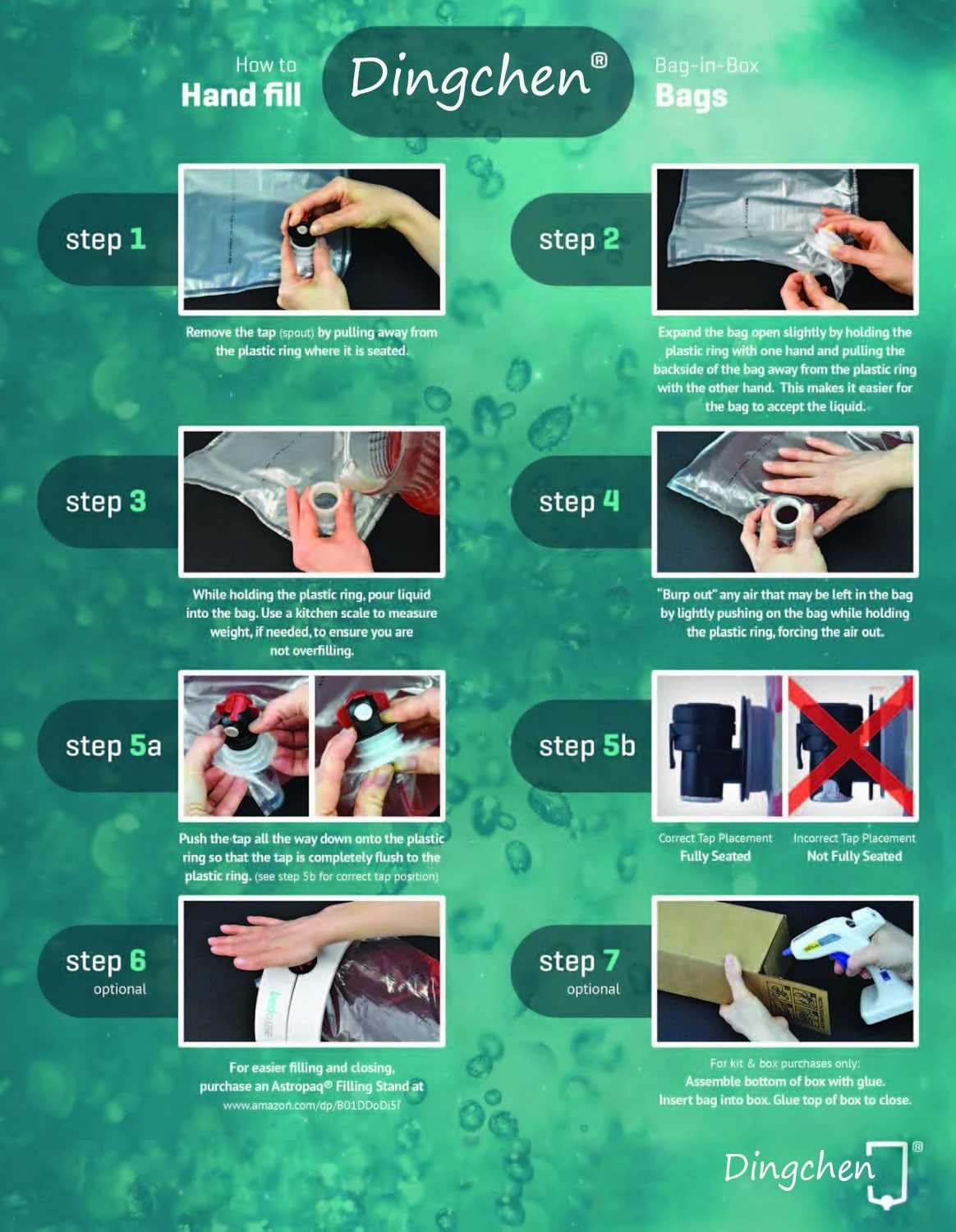 Factory Wholesale Custom 1.5L 3L 5L Juice Wine Beverage Packaging Water Bag in Box