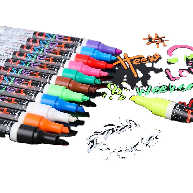 Multi Colored Paint Marker Pen - Oil Based Markers, Permanent ink for Rocks, Metal, Wood, Glass,Canvas,etc