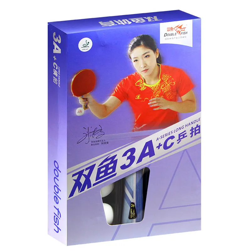 Exclusive Agency Double Fish 3A+ Long hand Table-tennis Racket