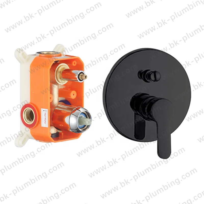 Brass Robinet Switch Wall Mounted Concealed Bathroom Mixers Knurled Faucet Bath Shower Mixer Valves With Diverter