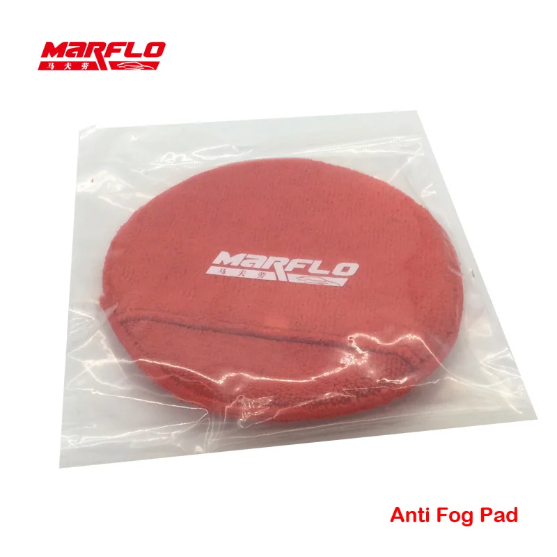 BT-6015 Car Wax  Anti-fog Microfiber Towel Auto Detailing Pad with Finger Pocket  Wholesale Microfiber Red Glove Polishing Pads
