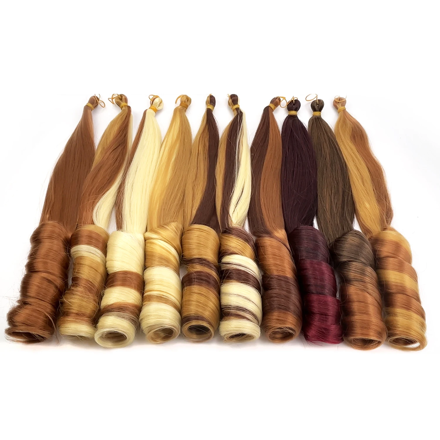 14 18 22 24 inch Loose Wavy Spanish Curly Braids Hair french curly crochet hair Spiral Curly Crochet Braiding Hair