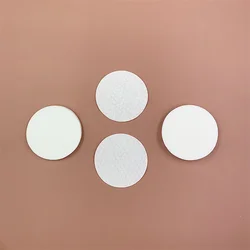 YGM39 Factory supply natural exfoliator double sides mesh & embossed cotton pad for beauty