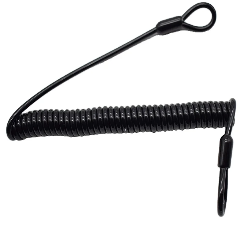 Manufacturer safety cables wire rope latching spring wire rope factory spring gun rope 3mm