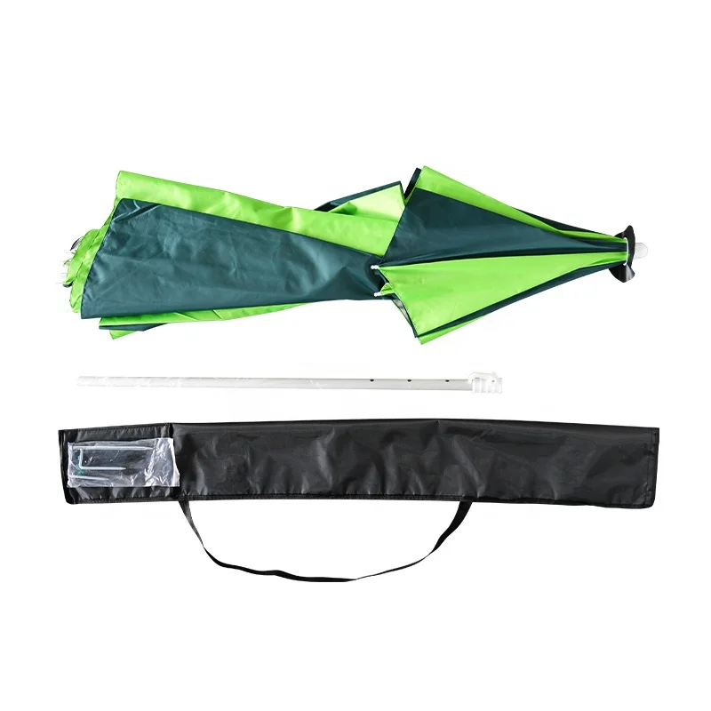 Outdoor fishing umbrella 2.0m 2.2m 2.4m camping double-layer beach umbrella sun protection waterproof patio umbrellas