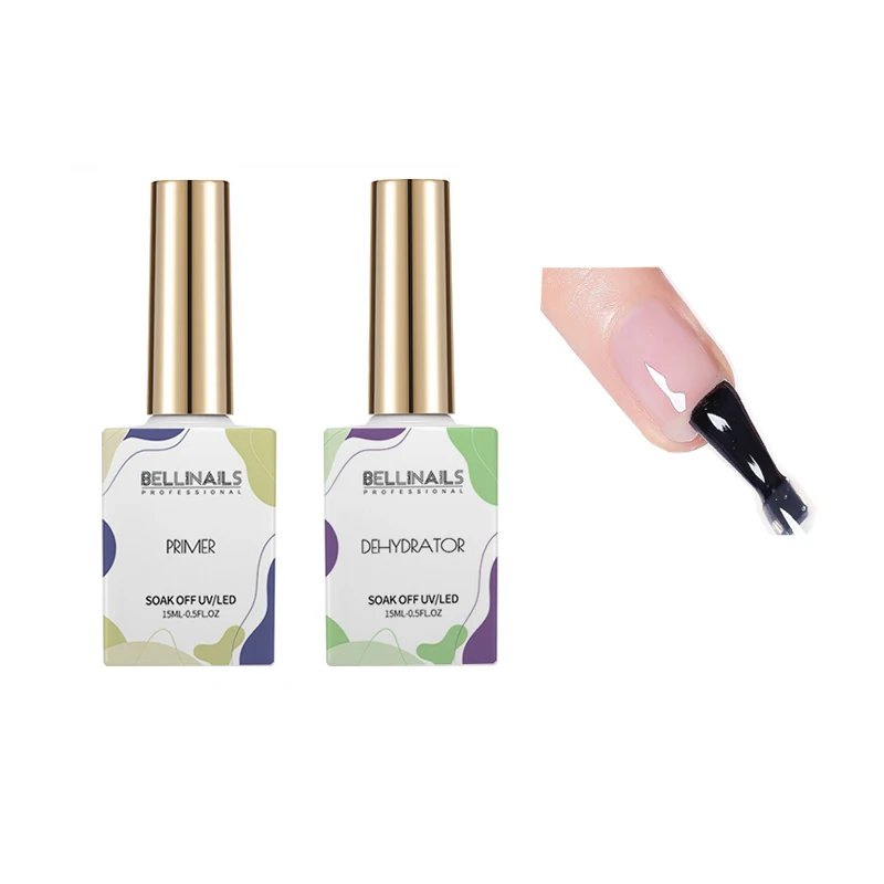 Bellinails Bonder средство для подготовки ногтей Дегидратор и праймер без кислот акриловый УФ-гель Базовое покрытие Праймер сухая на воздухе дизайна