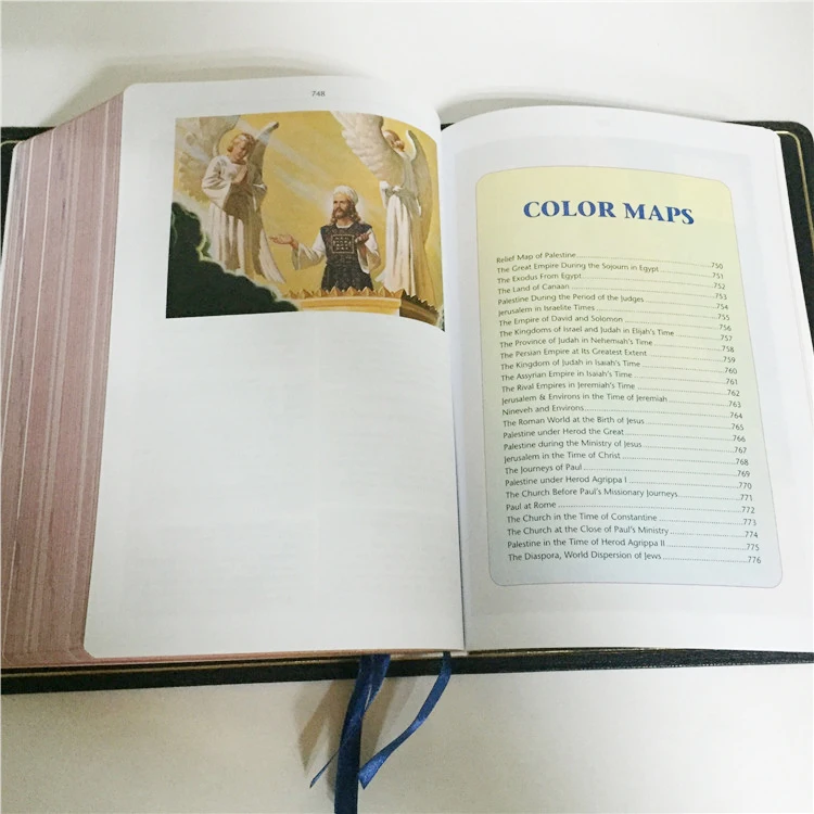 High Quality Bible stories coloring france hardcover paperbac leather cover for book