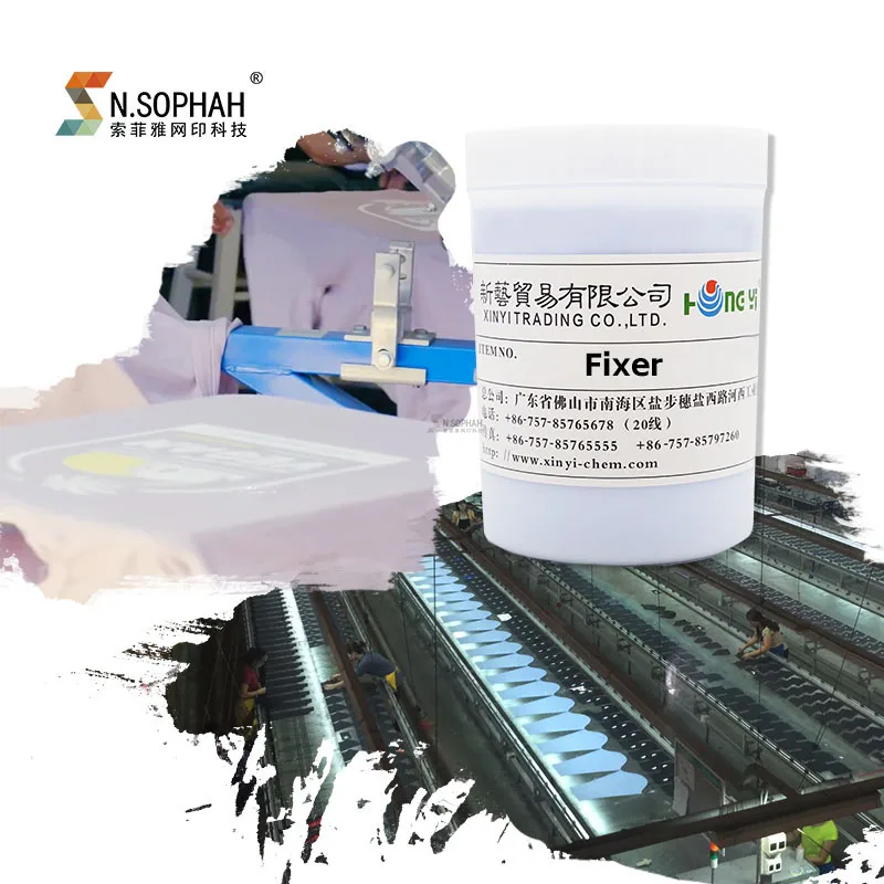 High Quality Wholesale Cross-linking Adhesive Water Based Screen Printing Fixer