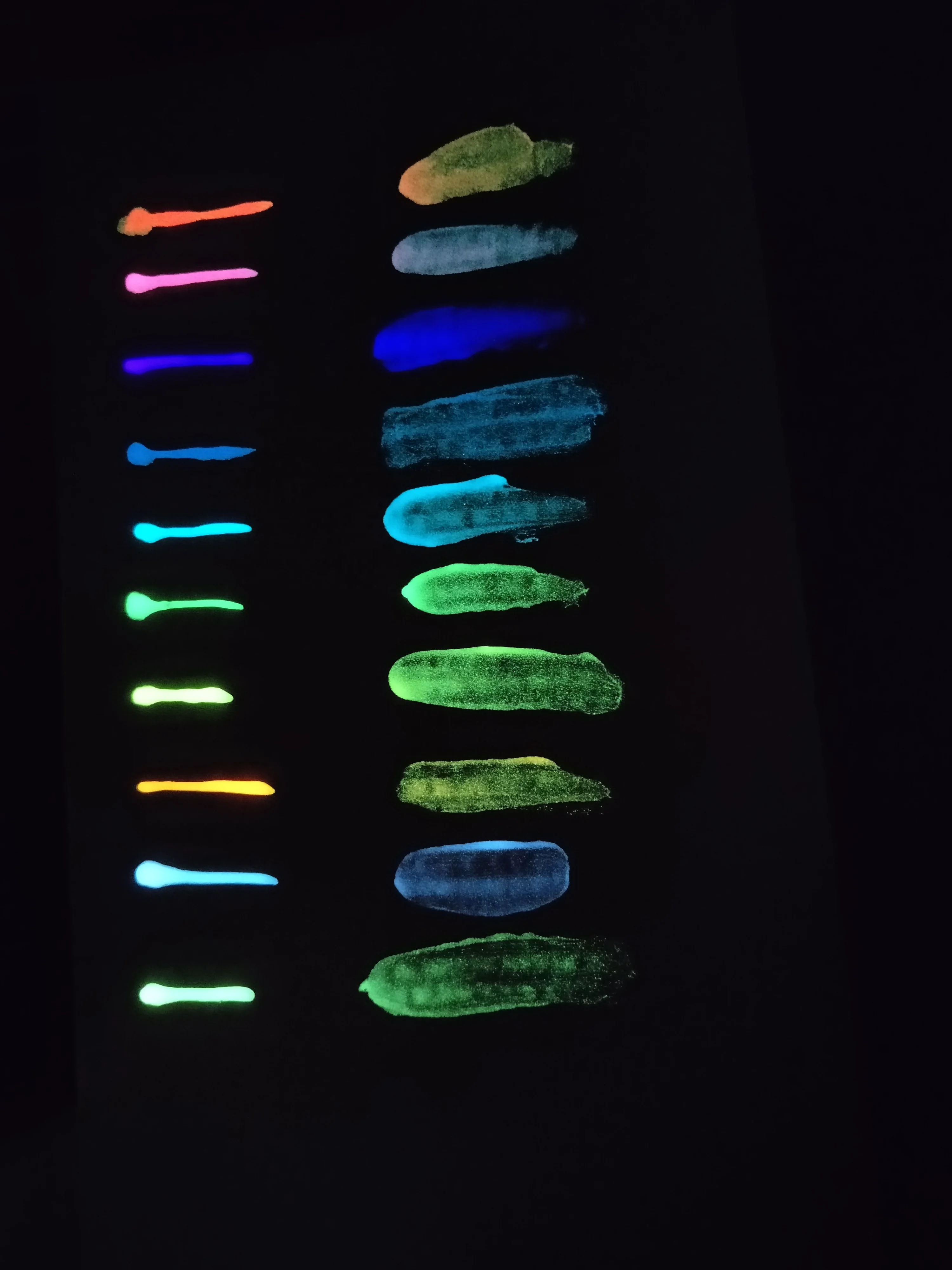 20ml 10 colors glow in the dark paint set hot sale