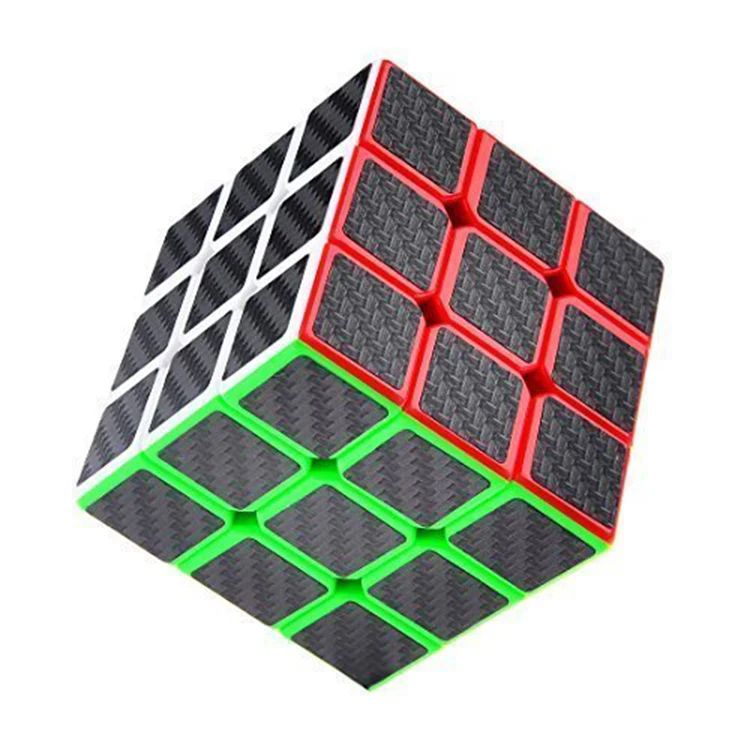 Новейшая распродажа хорошее качество 3x3x3 магический куб из углеродного волокна для образовательных игрушек