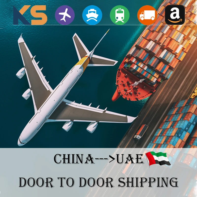 Custom clearance door to door delivery DDP shipping services dropshipping from China to FBA AMAZON Dubai UAE by air land car sea
