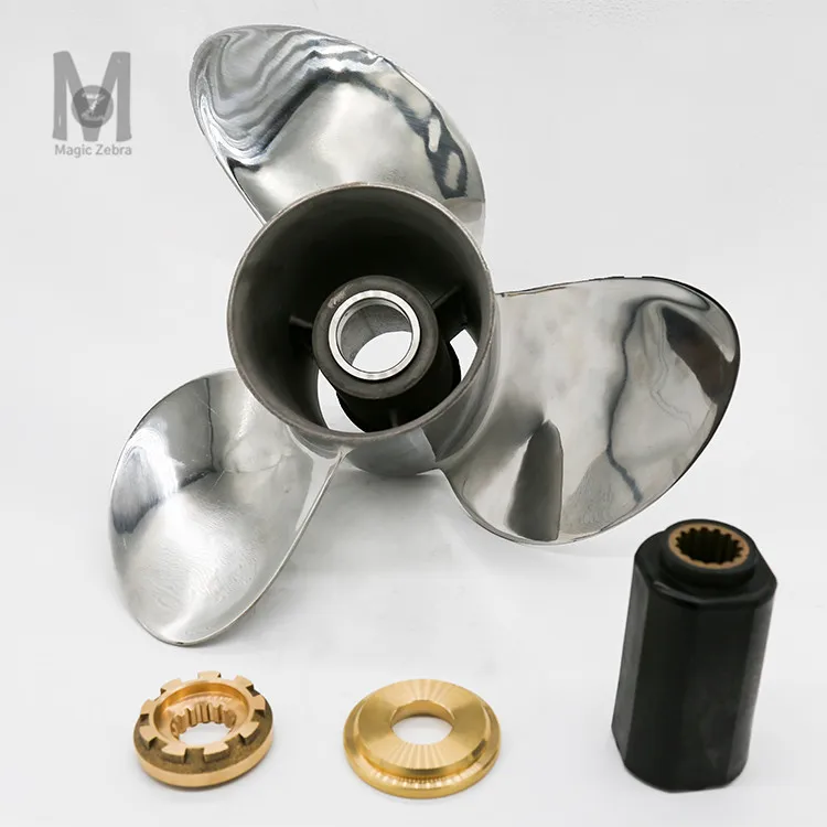 13 13/4x17 Magiczebra из нержавеющей стали лодочный Гребной винт для Yamaha двигателя 150-300HP лодка