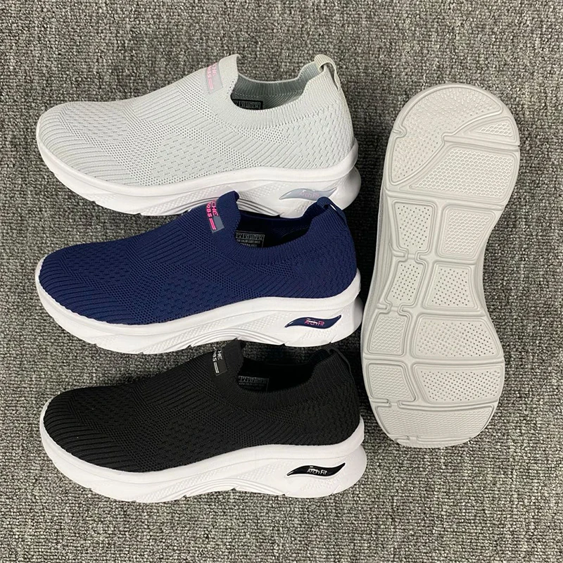 Men Casual Shoes Lightweight Comfortable Breathable Flats Loafers Casual Man Shoes Mesh Man Fashion Sneakers