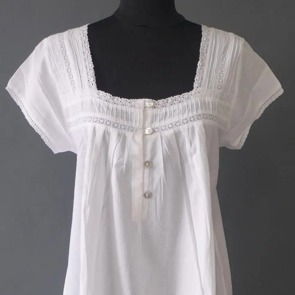 high capability factory direct sale factory cotton ladies nightgown