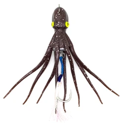 15cm 20cm Rubber Squid Skirts Octopus Soft Fishing Lures Luminous Baits Squid Jigs Hooks Squidjig Fishing Lure