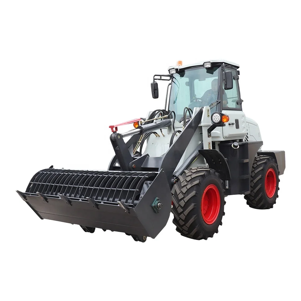 1-Year Warranty Mini Diesel Front Loader with 4x4 Wheel Drive Essential Core Components Included-Engine Motor Pump Bucket