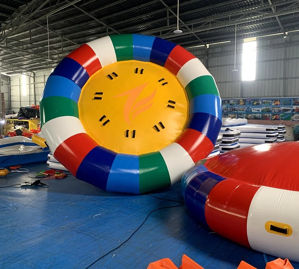 Inflatable Spinning UFO Towable Tube For Water Entertainment Inflatable Water Rotating Disco Boat