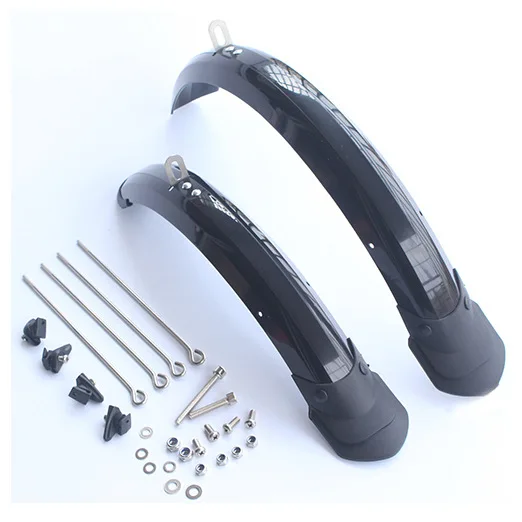 Plastic front and rear mountain bike parts folding foldable mud guard bmx bicycle sets  bike parts mtb bike fender mudguard