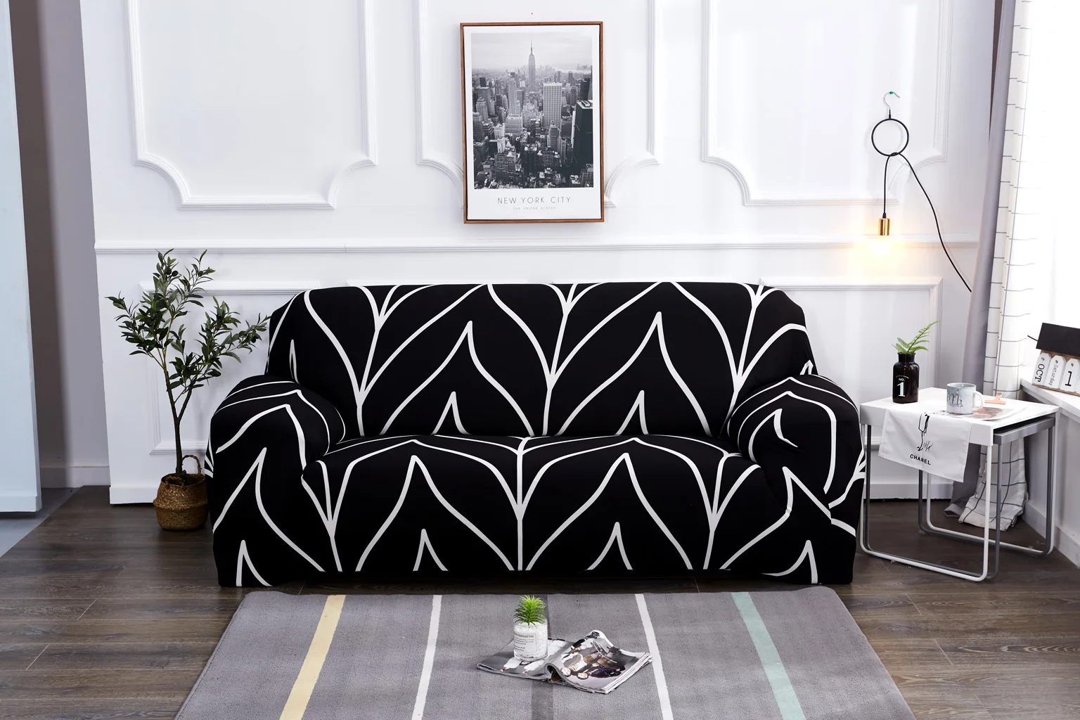 Professional Manufacturer High Quality Flower Pattern Sofa Set Furniture Protective Cover Cushion Cover Sofa 4 Seater