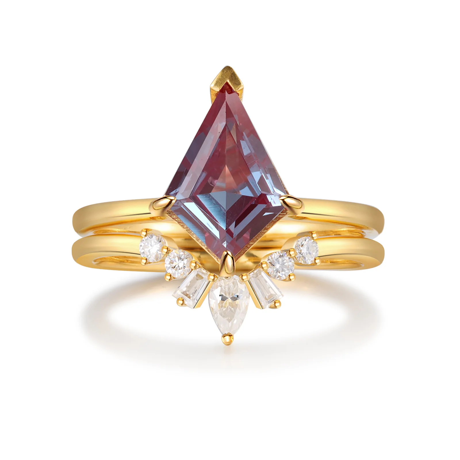 High Quality Gemstone Ring Engagement Wedding 18K Gold Ring Fine Jewelry Rings