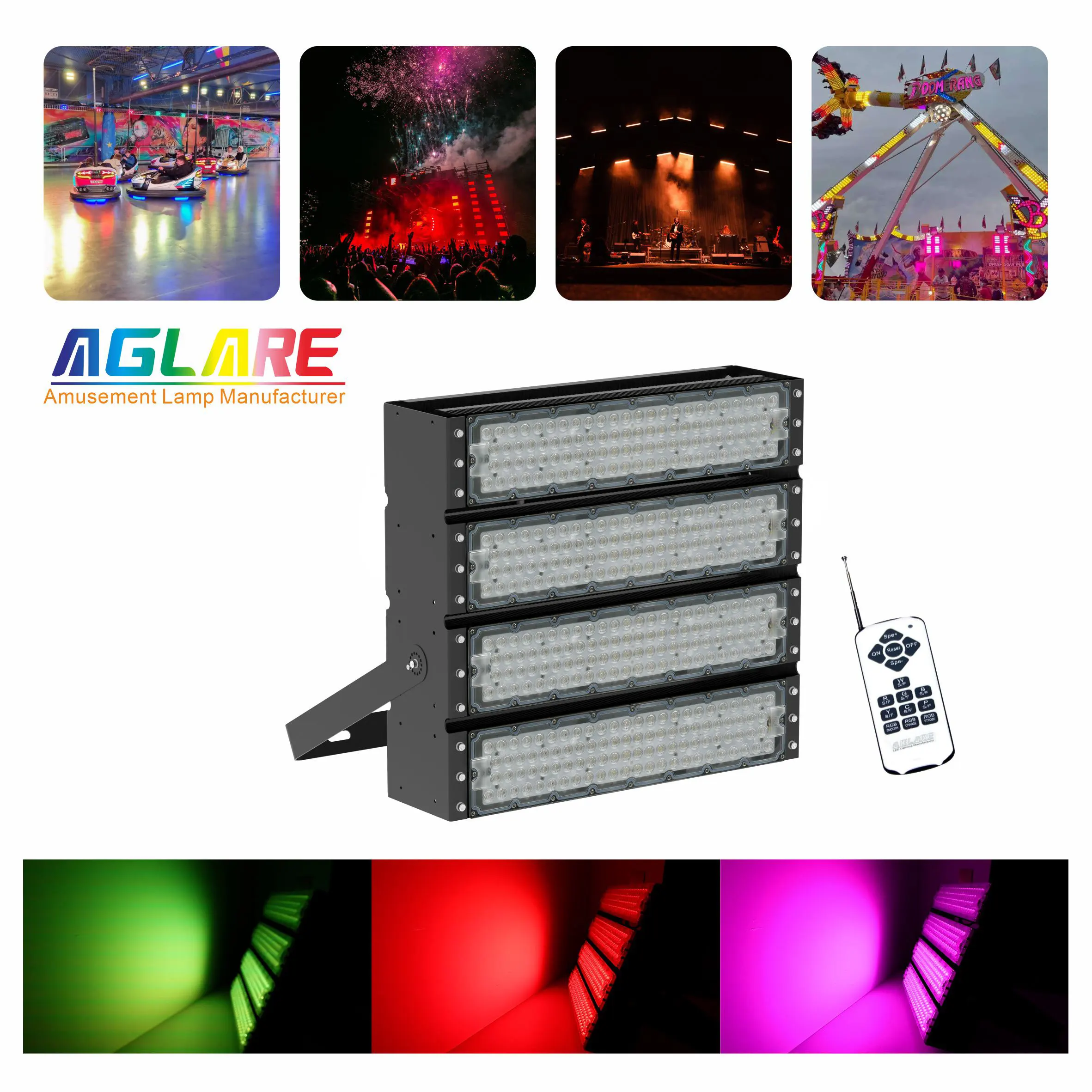 Aglare Outdoor Floodlight Dmx Flood Light Led 1000 Watt Stadium Led Flood Light Price