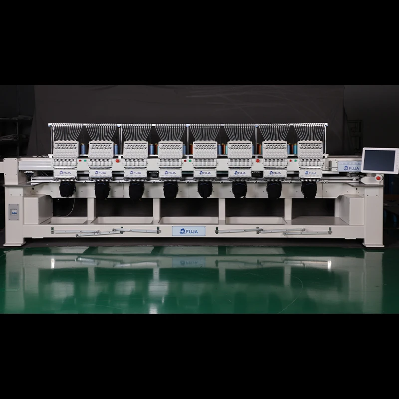 Industrial 8 Head 12 Needles Automatic Barudan Cap T-shirt Embroidery Machine