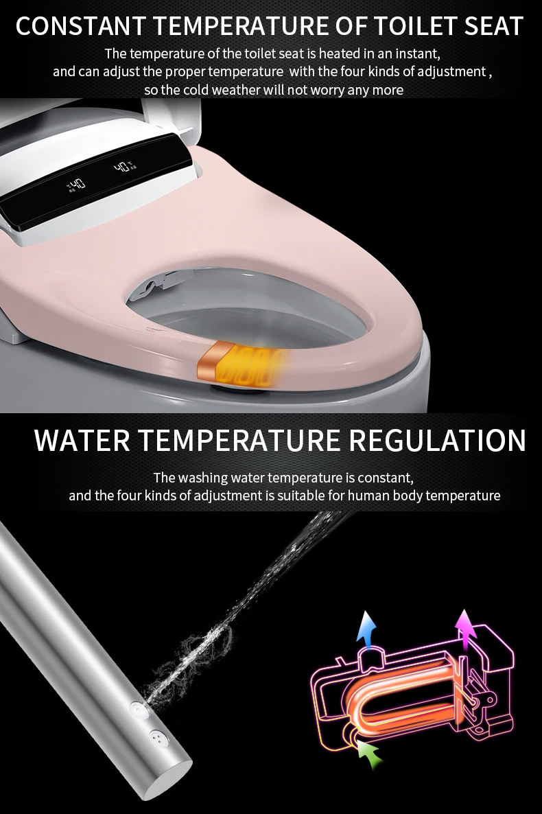 Wholesale low price 110V/220V bathroom one piece electronic bidet automatic auto flush toilet bowl wc intelligent smart toilet