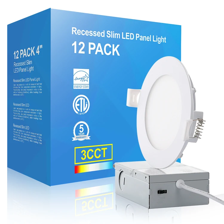 Встраиваемый светодиодный потолочный светильник с приводом распределительной коробки 4 дюйма 9 Вт сертификат ETL (5002327) в наличии США и