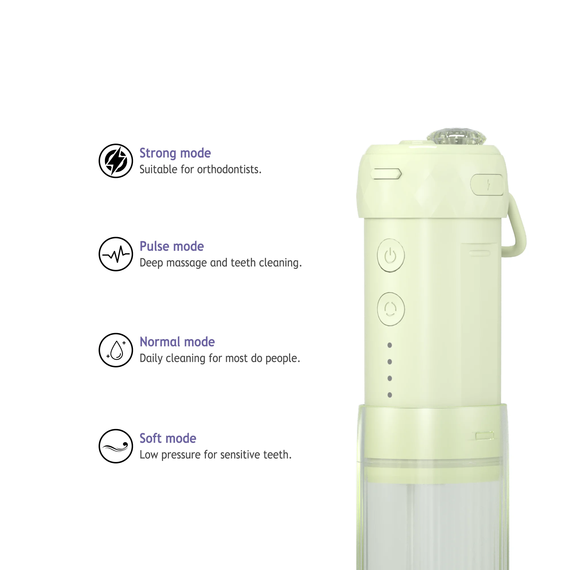 SIILLK Trendy New Design Electric Water Flosser Portable for Dental Root Canal Irrigation and Teeth Cleaning Solution