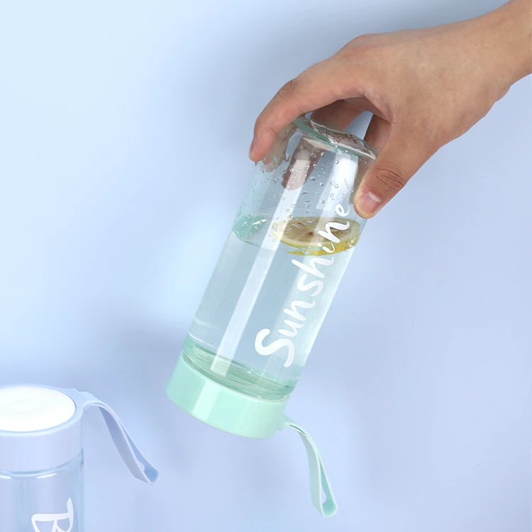 Бутылка для воды из тритана без БФА розовая синяя зеленая черная 550 мл