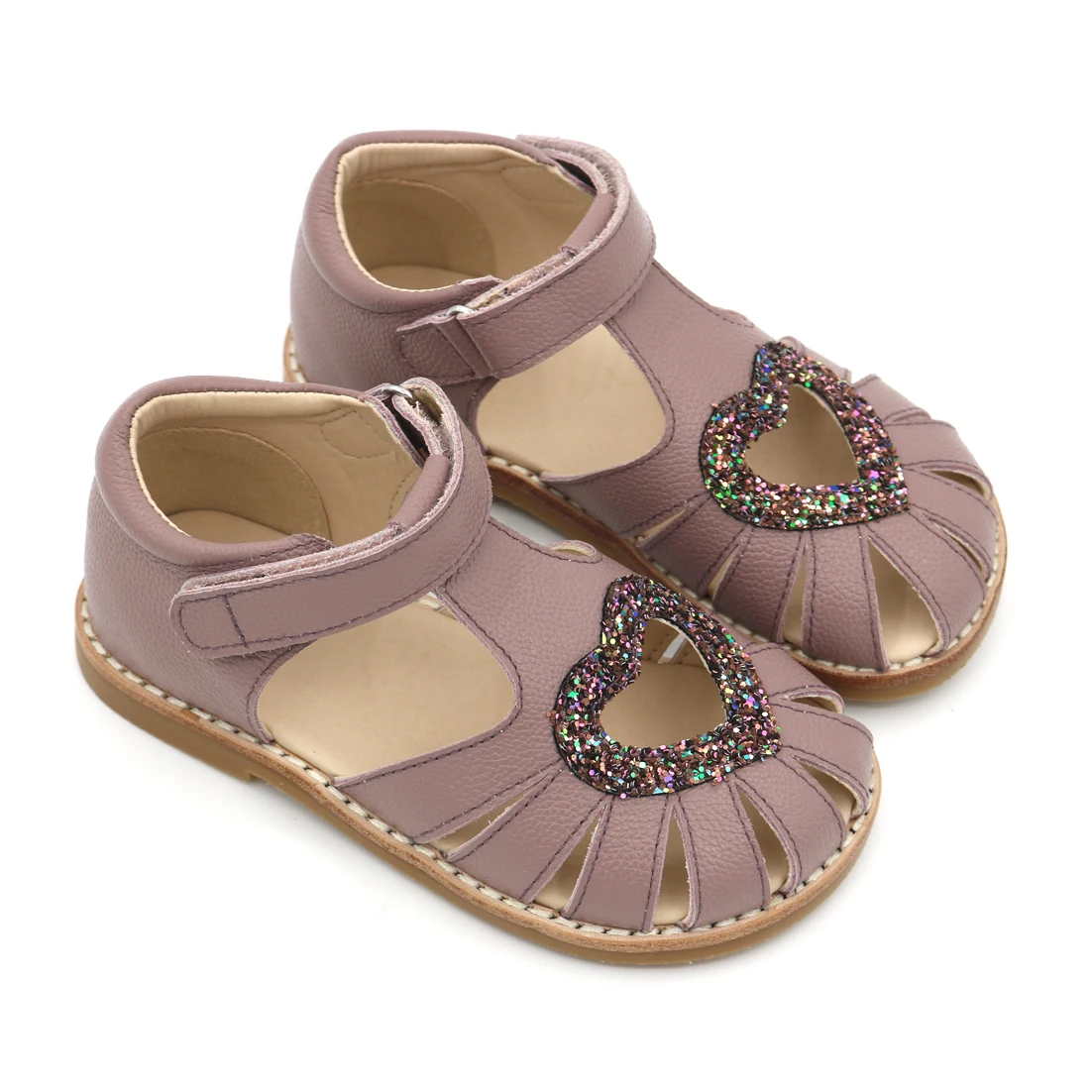 Wholesale Summer Beautiful Leather Girls Kids Shoes Sandals Simple Good Quality New Style Hot Shoes