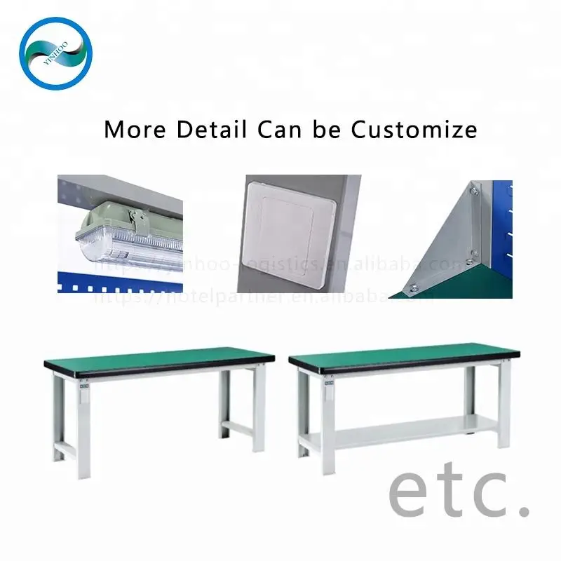 Industrial OEM customized drawer cabinet adjustable mobile workbench with wheels