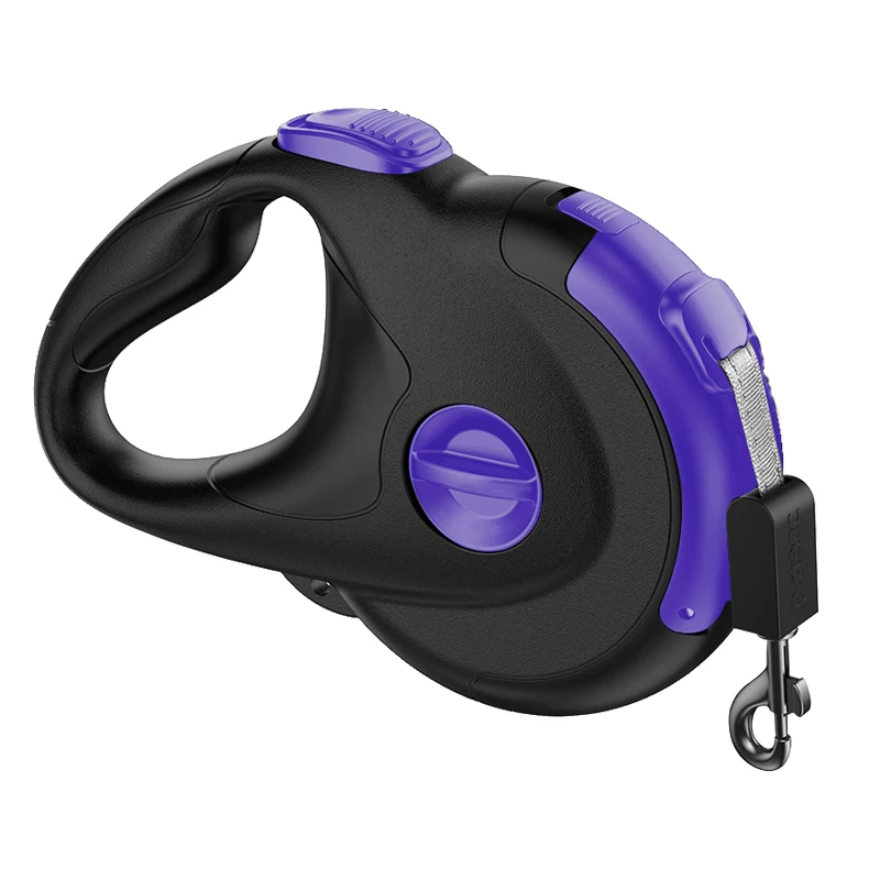 Wholesale Custom Adjustable Automatic Heavy Duty Retractable Pet Nylon Material Dog Collar Harness Leash