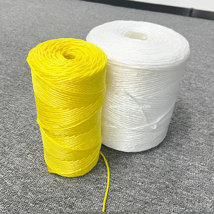 Hot Sale Customized Size UV Treated Agriculture Packing Fibrillated Hay Plastic Polypropylene PP Raffia Twine Baler Rope 2mm 3mm