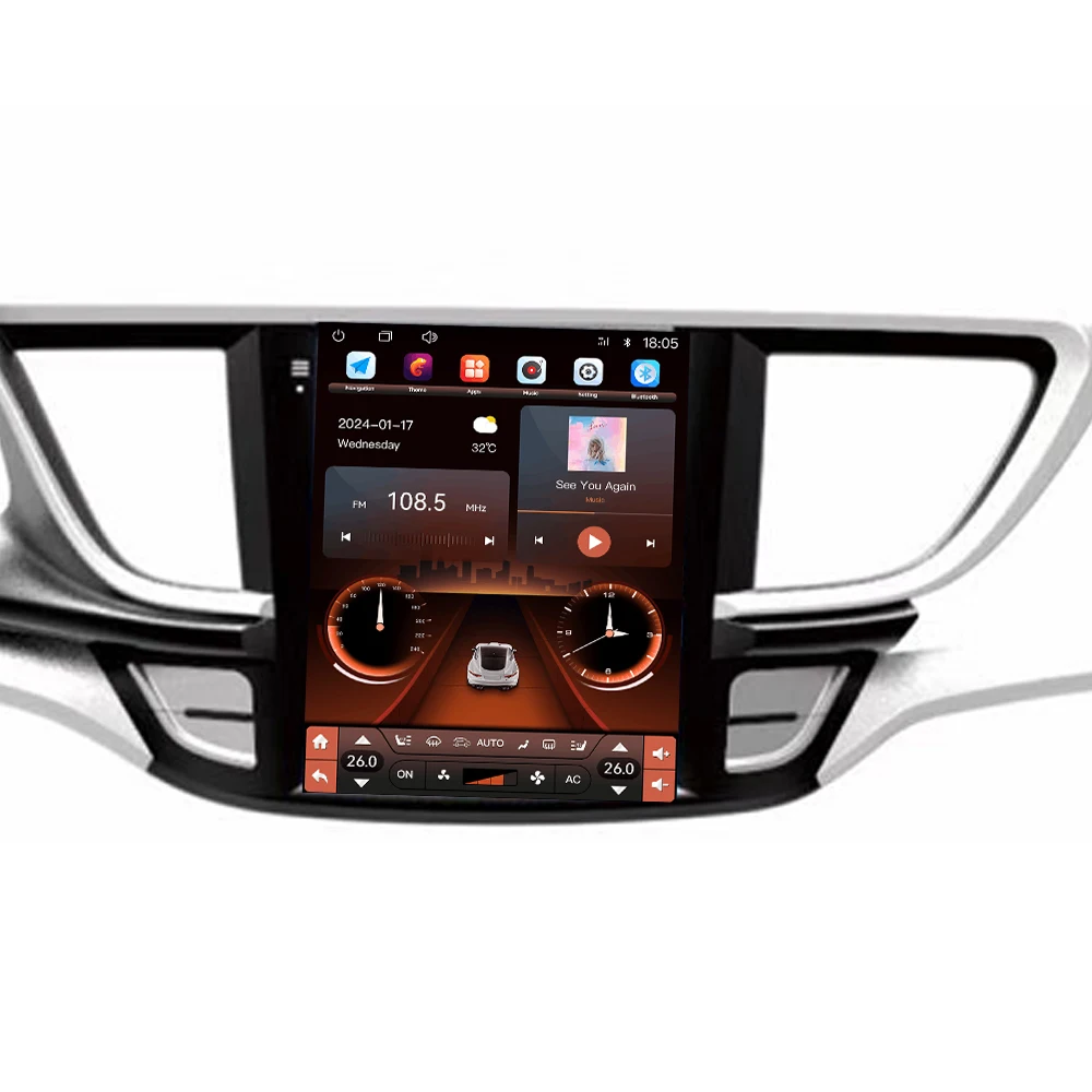 Multimedia 10.4 Inch Android 13 Car Stereo Radio Video Player Car Player GPS Navigation For Buick Excelle XT 2015-