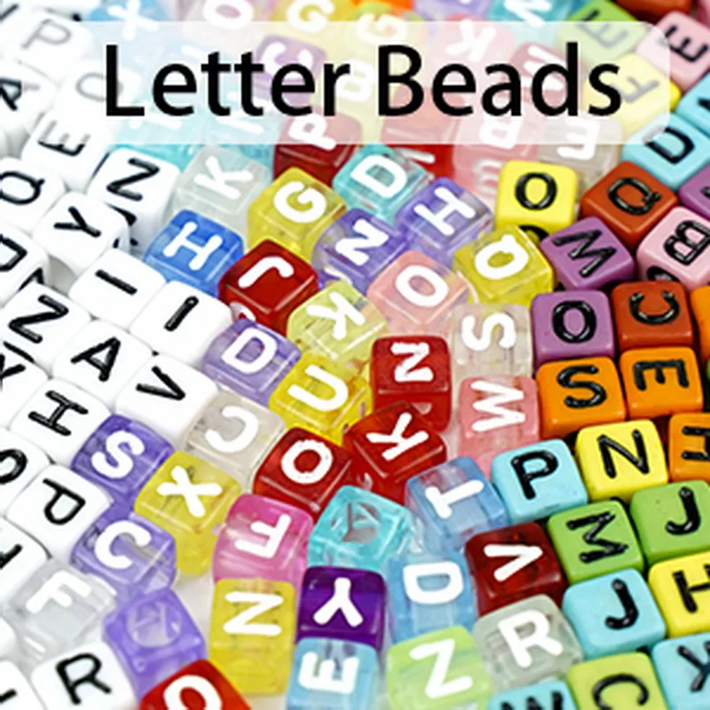 Bracelet Making Pony Polymer Clay Smile Face Beads Letter Beads for Jewelry Making