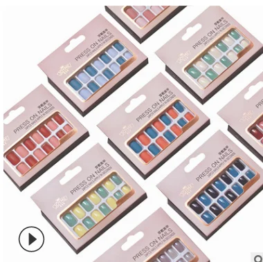 press on nails  Artificial Fingernails 2021 Nail Art Decoration Children decals Press on nails tips